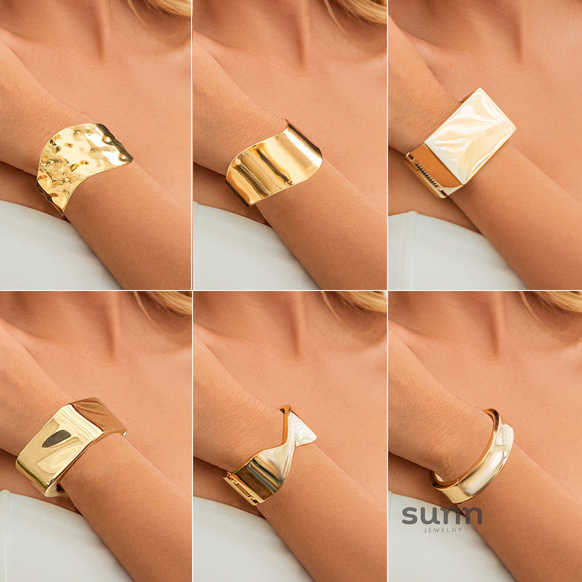 Amberly Asymmetrical Metal Cuff [6EUXBTT7]