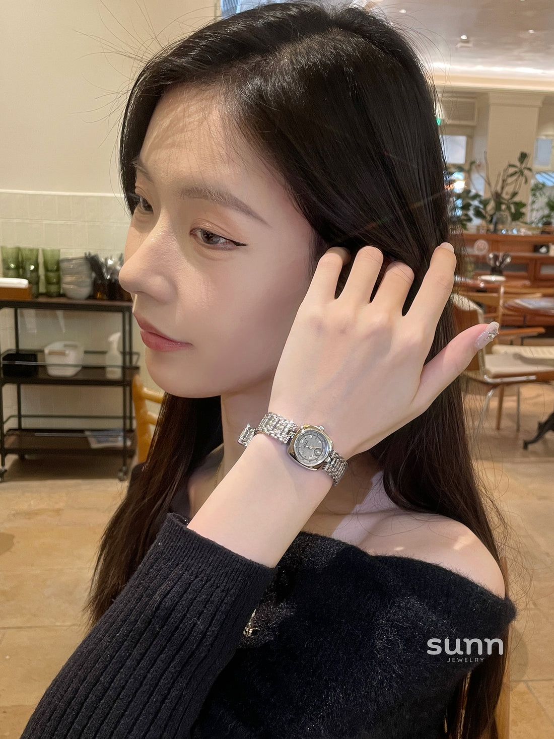 Amberly Elegant Steel Watch [3Q3KRNIX]