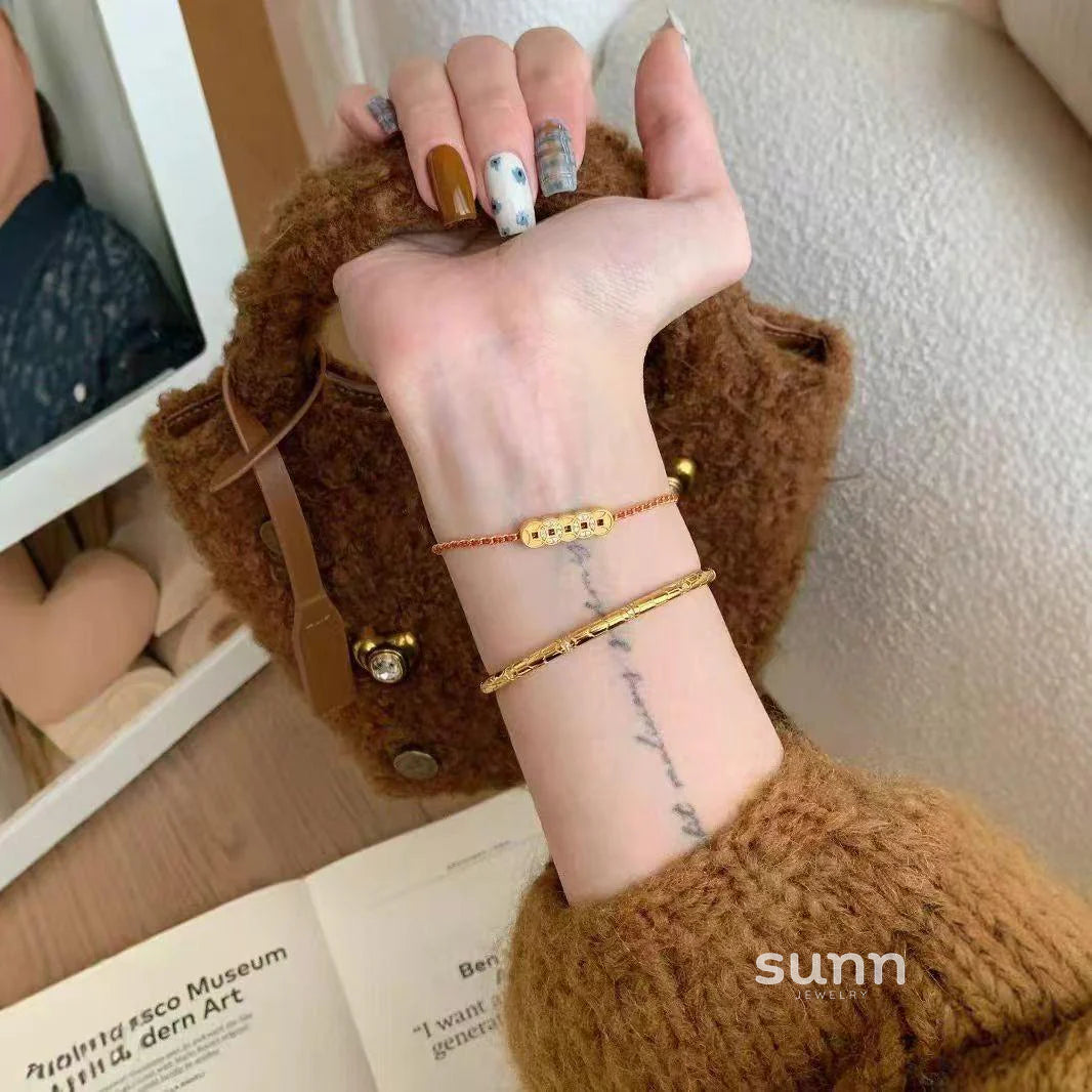 Amberlyn Fortune Coin Bracelet