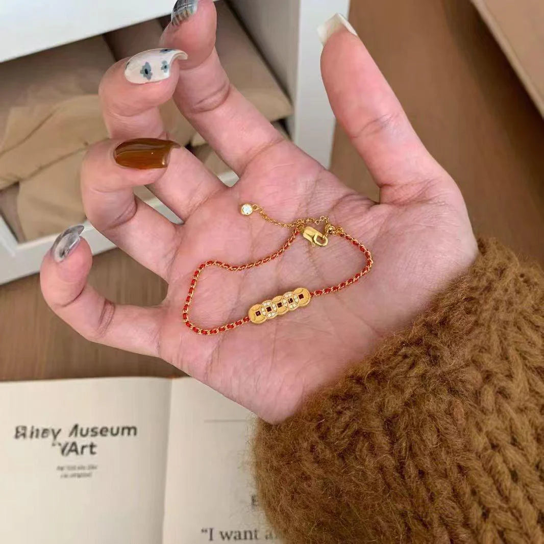 Amberlyn Fortune Coin Bracelet