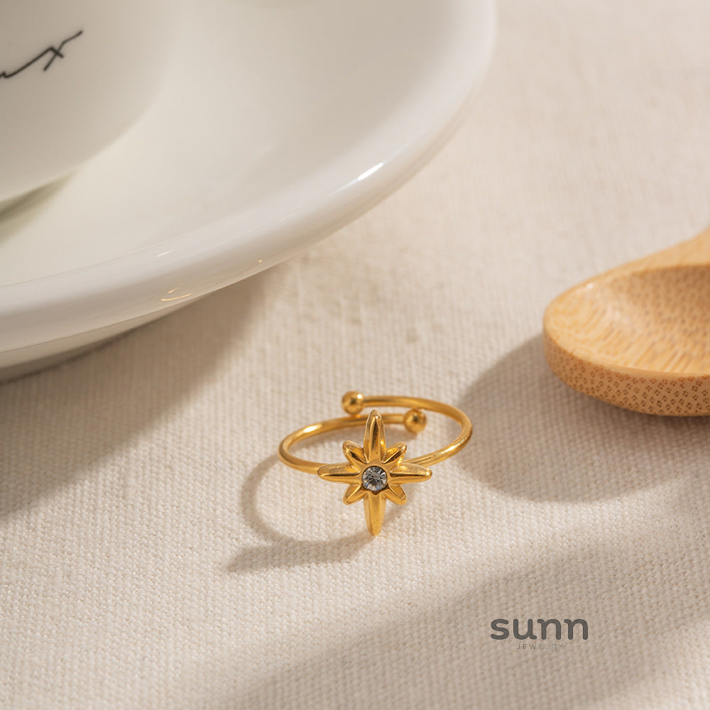 Amberlynn Turquoise Star Open Ring Set [MF39CCCV]
