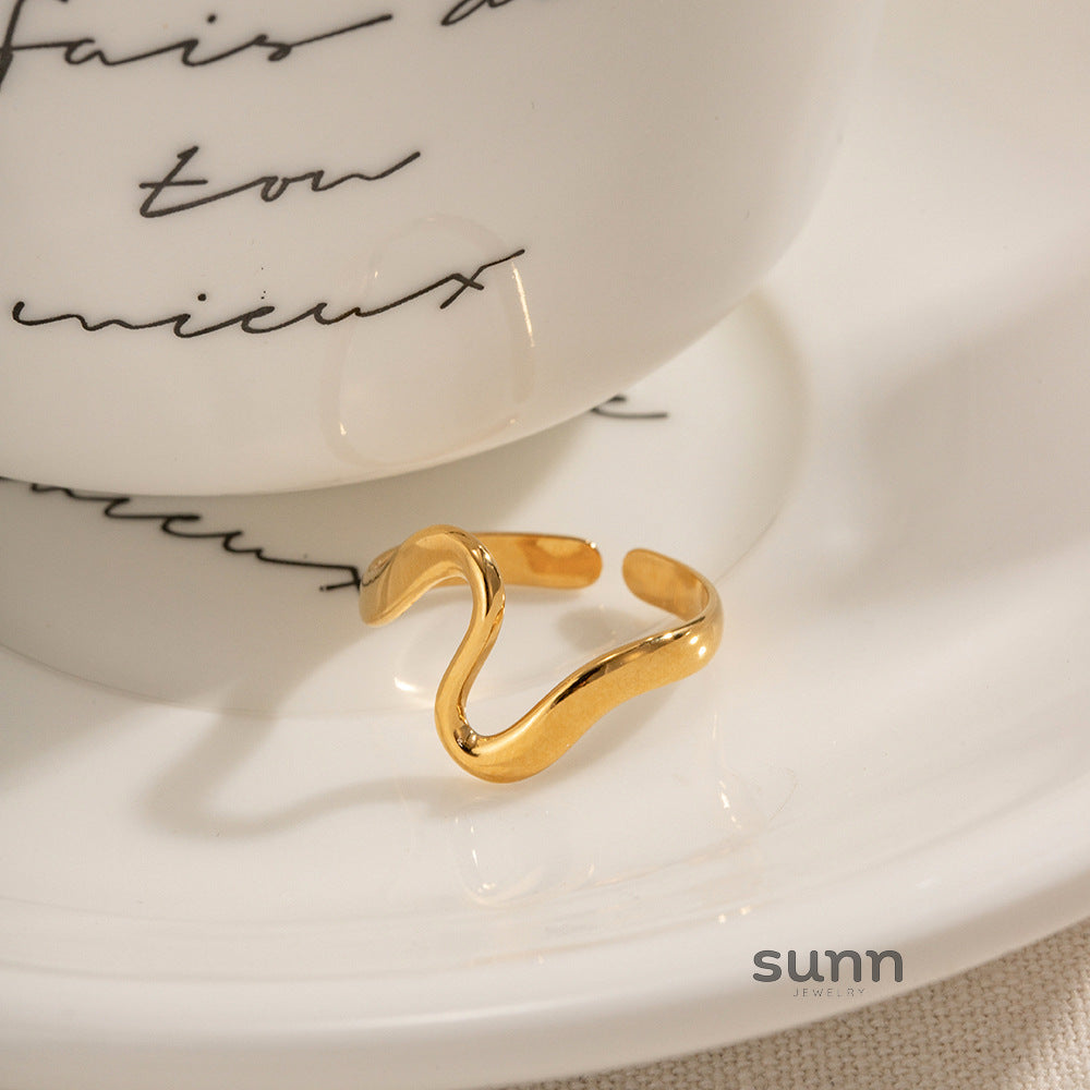 Ameena Minimalist Gold Ring [JX95873D]