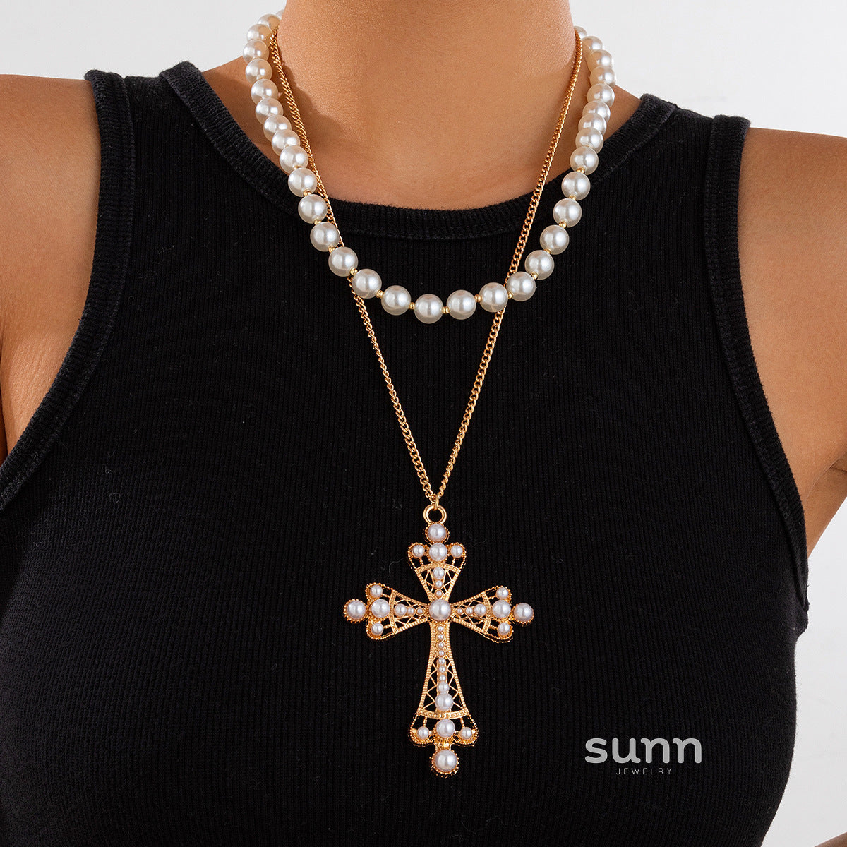 Ameenah Layered Cyberpunk Necklace [FHLHFL3W]
