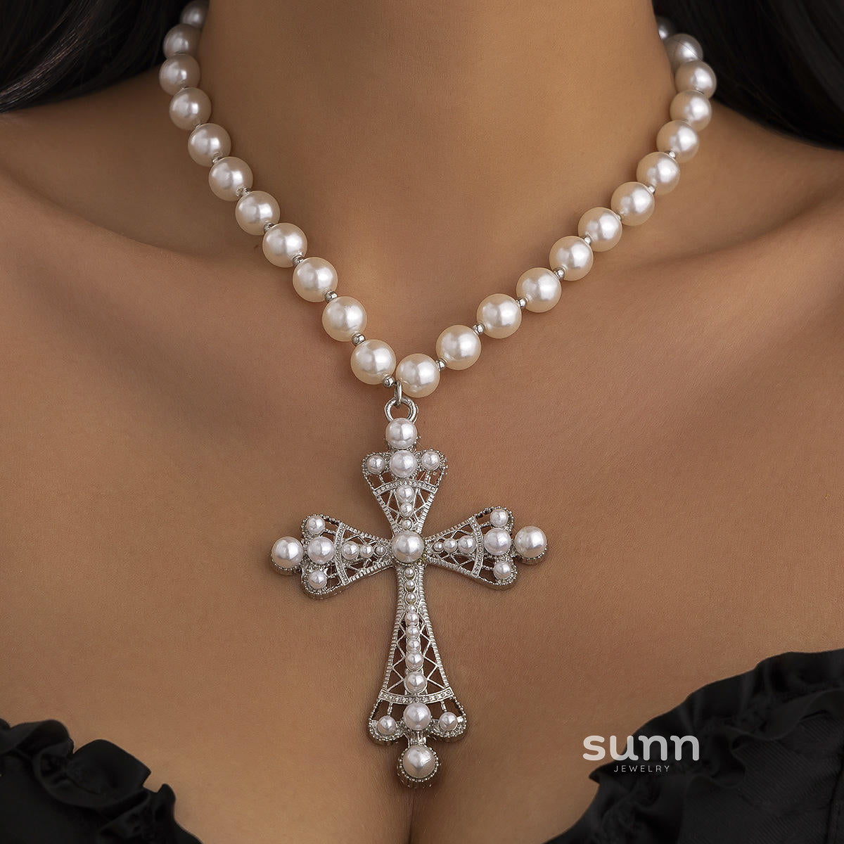 Ameenah Layered Cyberpunk Necklace [IT5GMF7N]