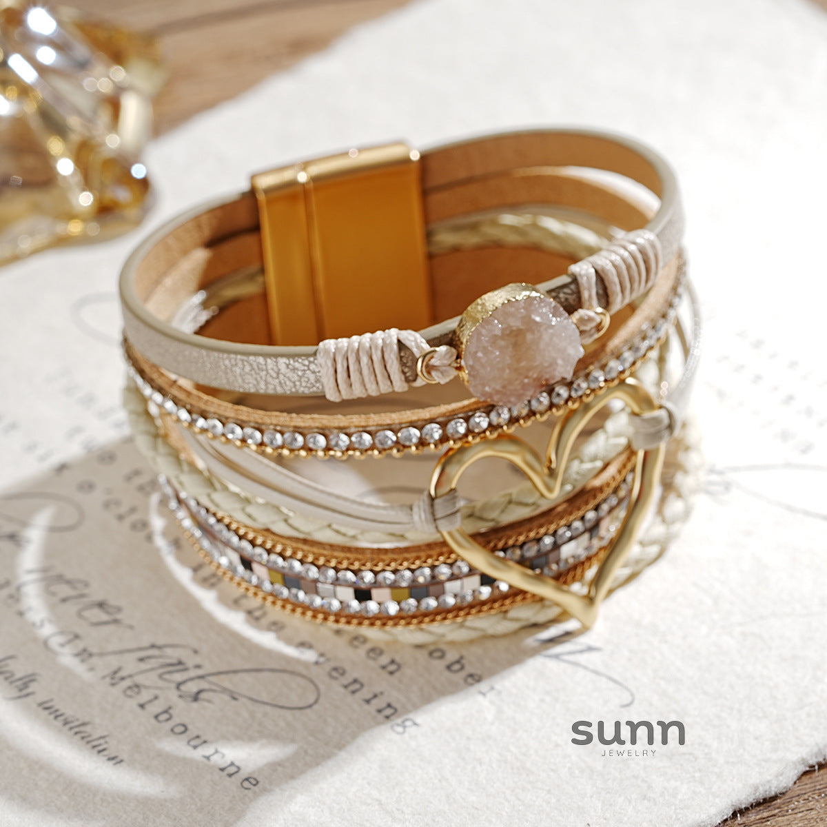 Ameera Braided Heart Bracelet [1T7C1LFV]