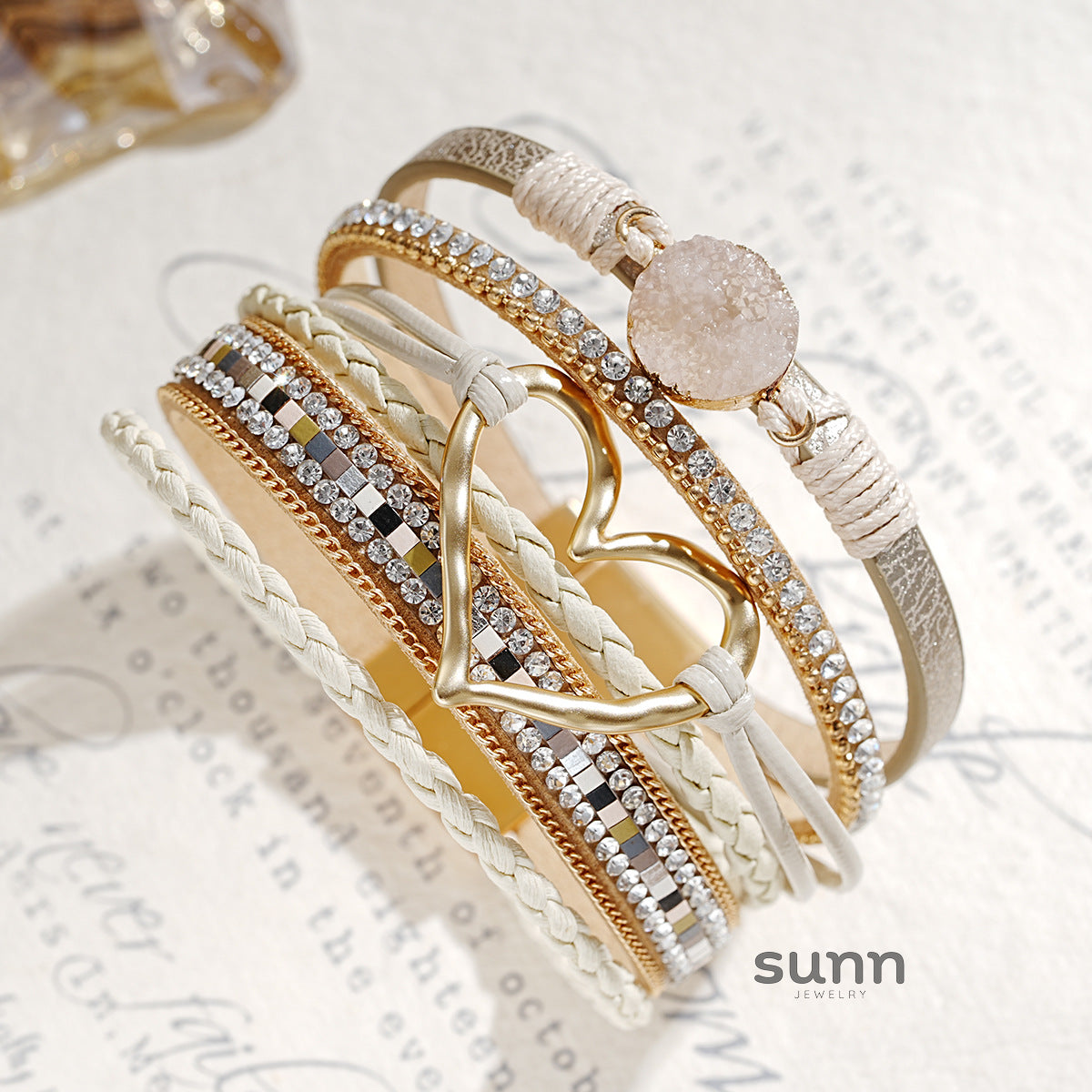 Ameera Braided Heart Bracelet [LAI7JKX6]