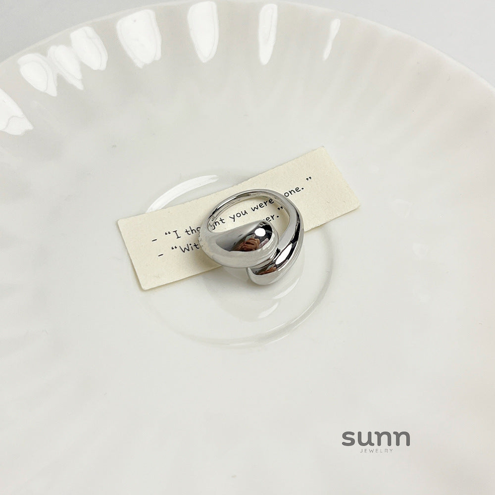 Ameera Geometric Open Ring [1UW5HMEL]