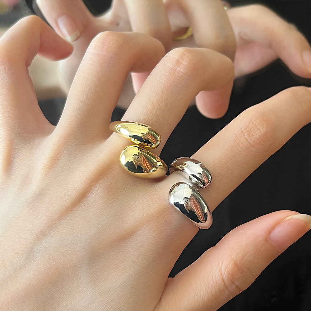 Ameera Geometric Open Ring [UDSPSEXK]