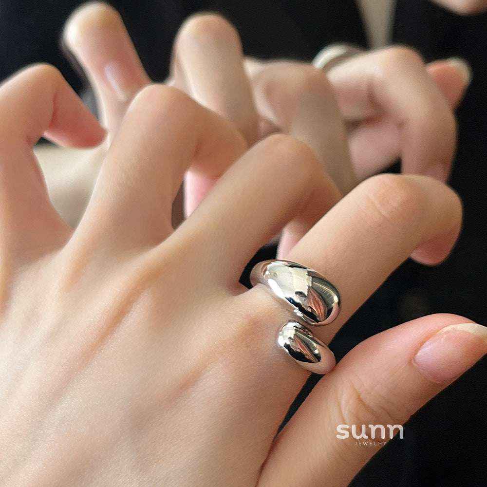 Ameera Geometric Open Ring [TXSGHLY7]