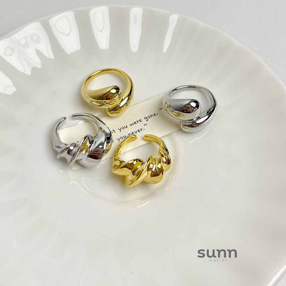 Ameera Geometric Open Ring [LDMHOGVO]