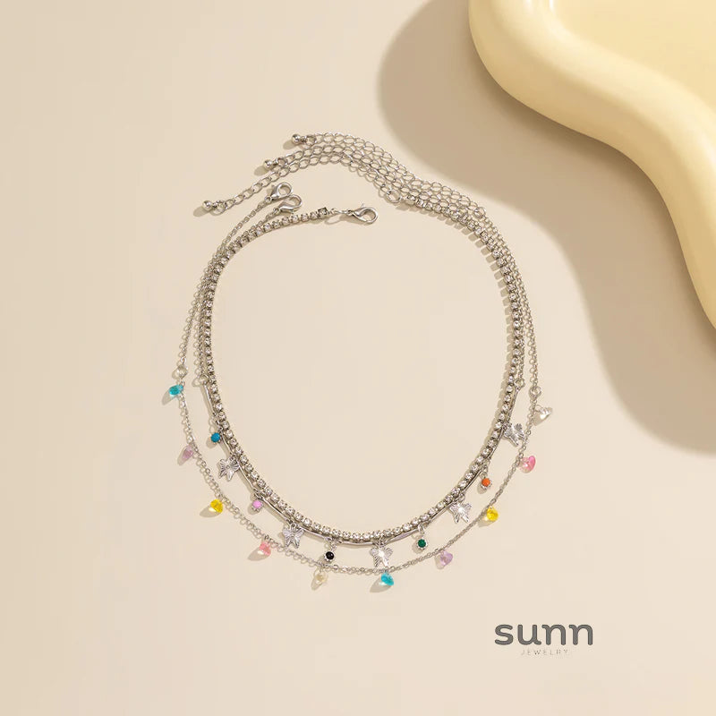Ameerah Celestial Layered Necklace Set