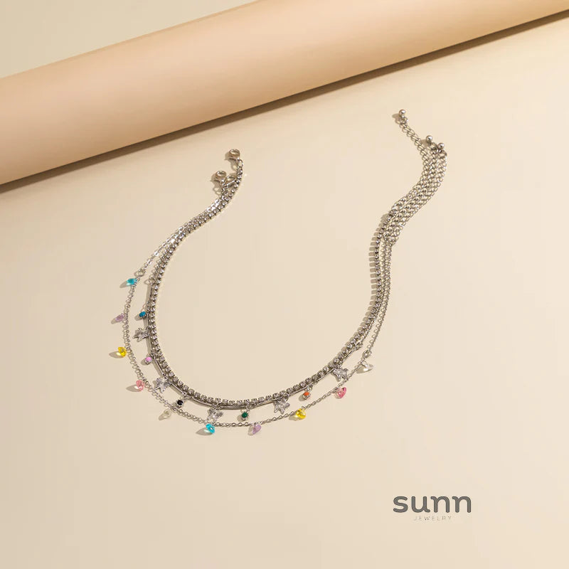 Ameerah Celestial Layered Necklace Set