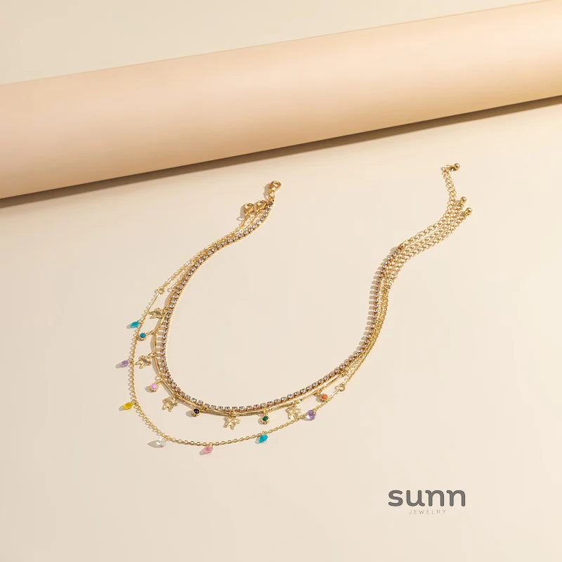 Ameerah Celestial Layered Necklace Set