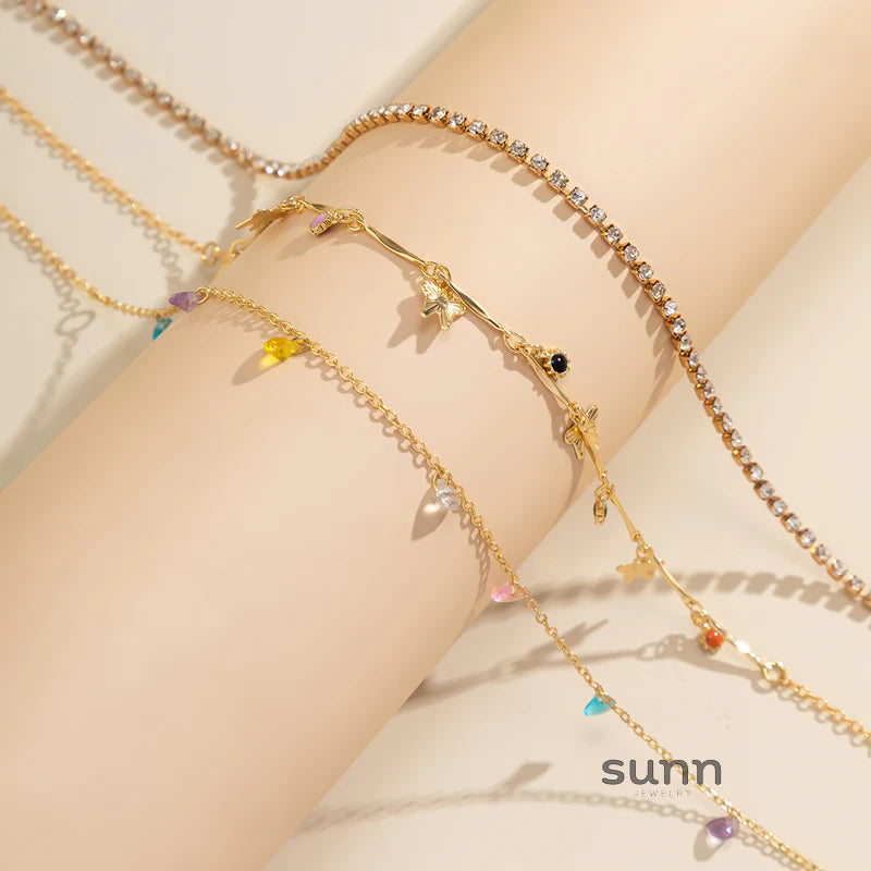 Ameerah Celestial Layered Necklace Set