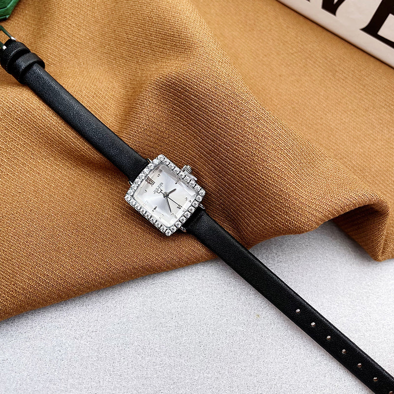 Ameliah Square Rhinestone Watch