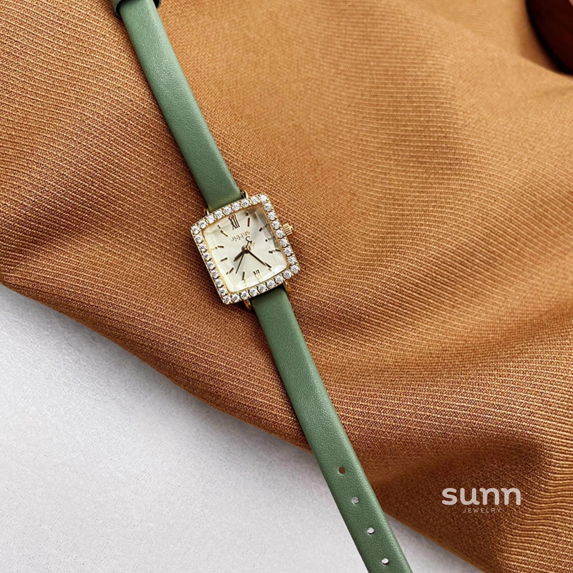 Ameliah Square Rhinestone Watch