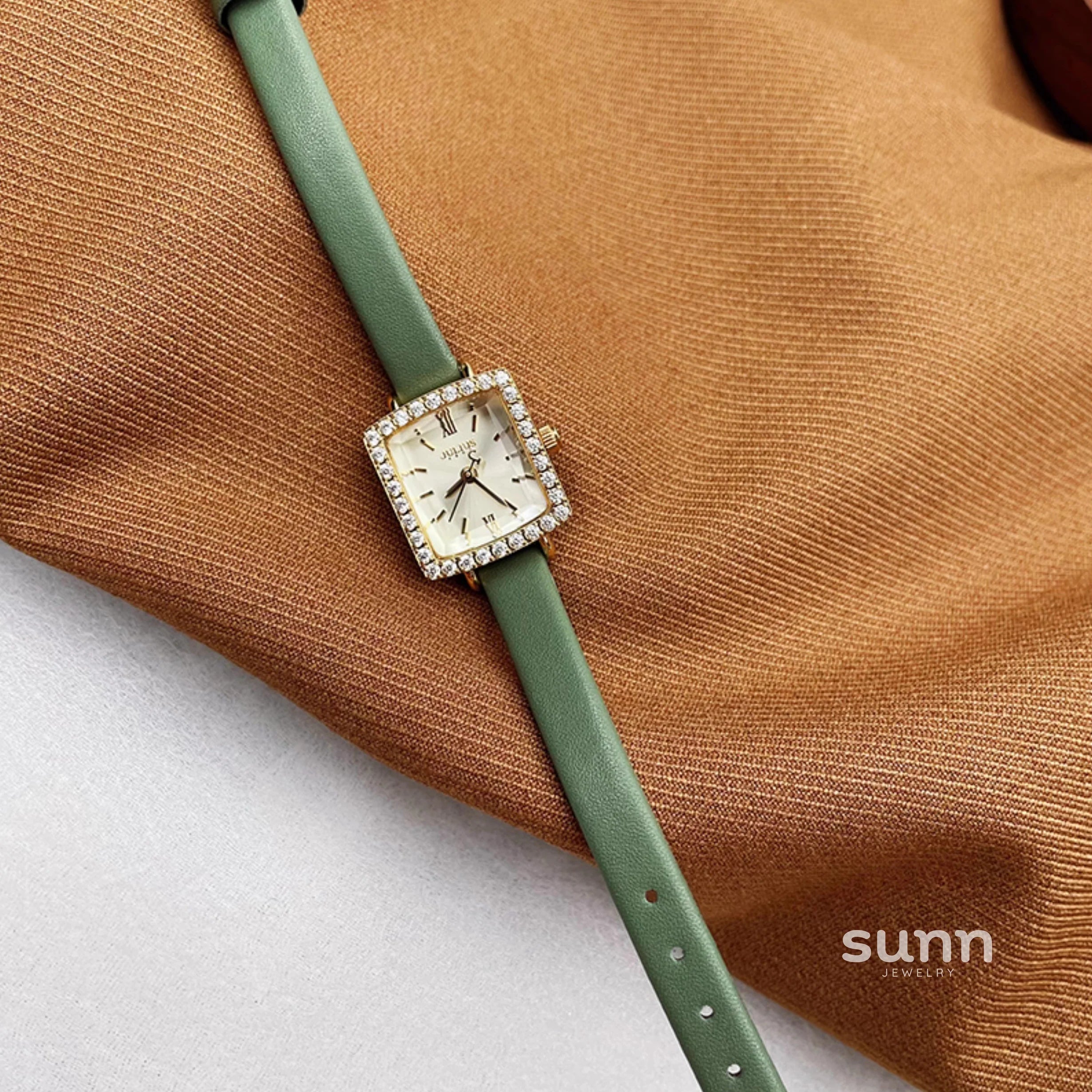 Ameliah Square Rhinestone Watch