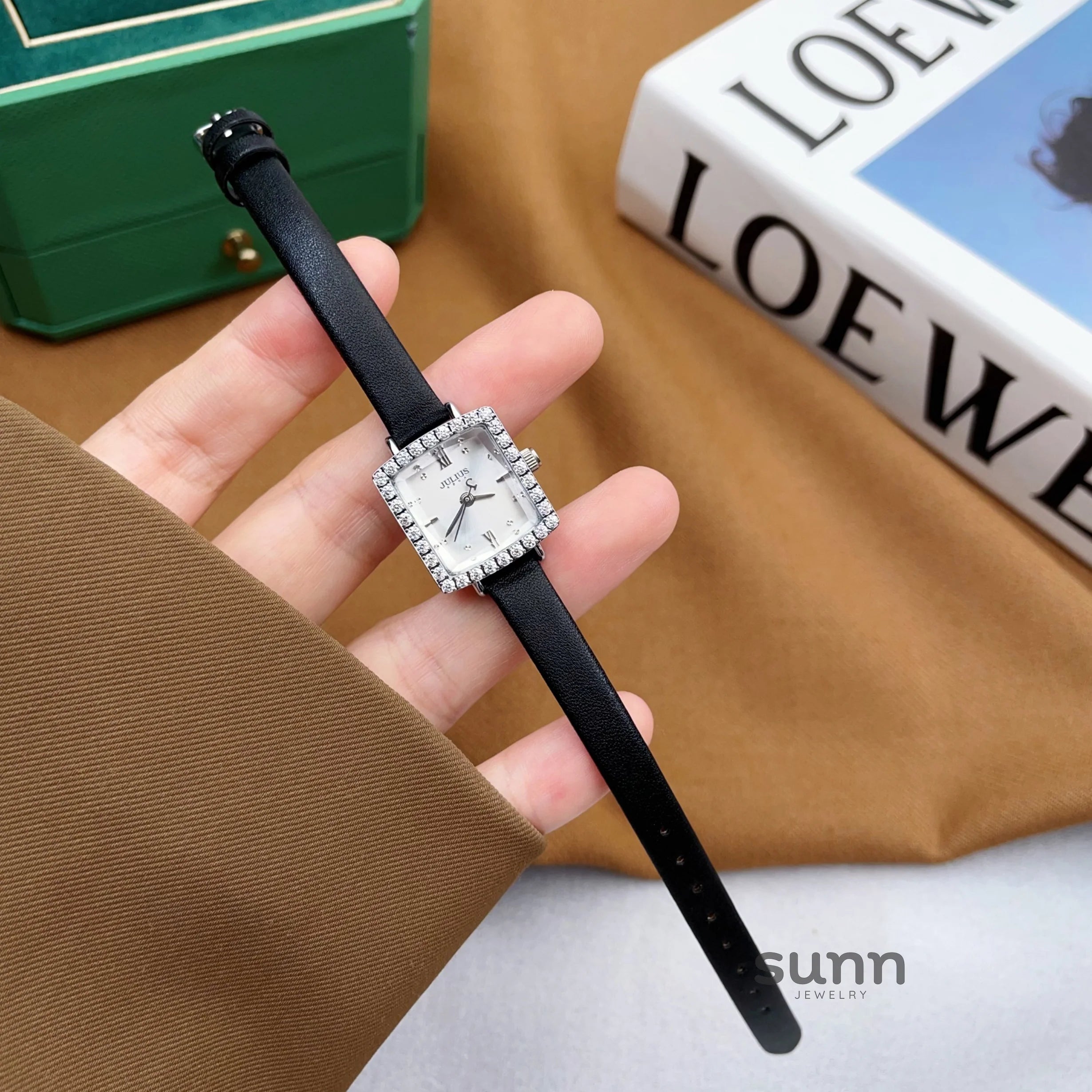 Ameliah Square Rhinestone Watch