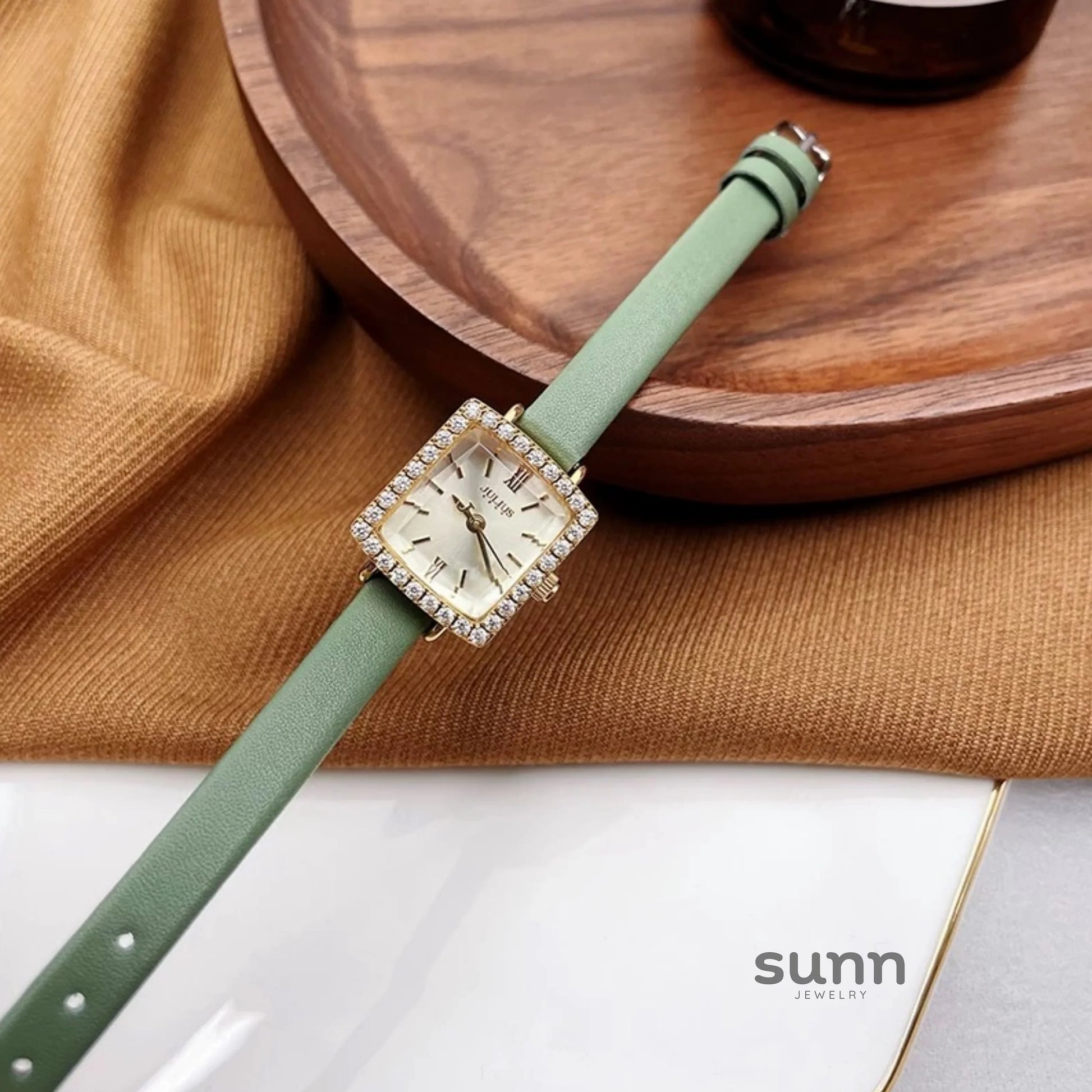Ameliah Square Rhinestone Watch