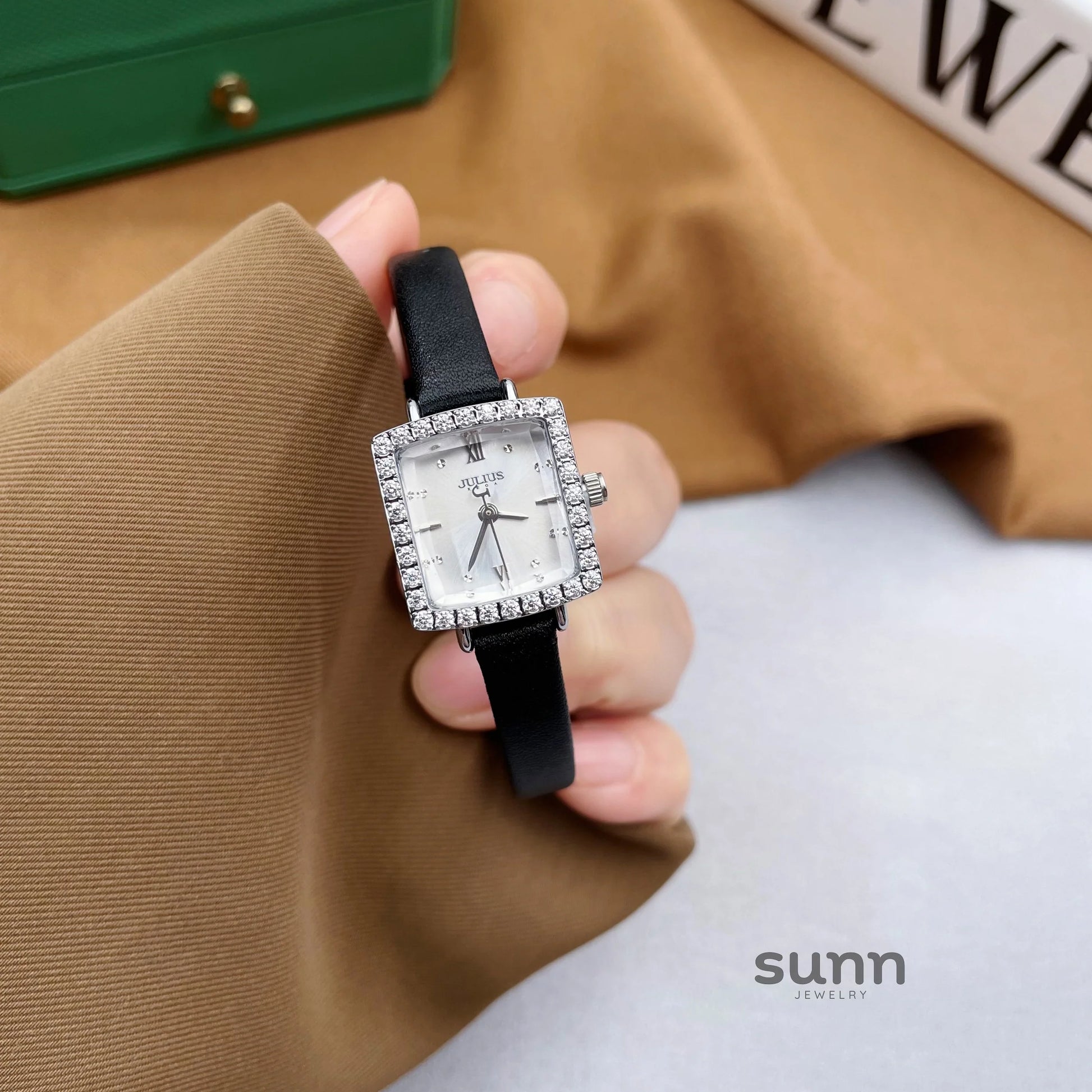 Ameliah Square Rhinestone Watch