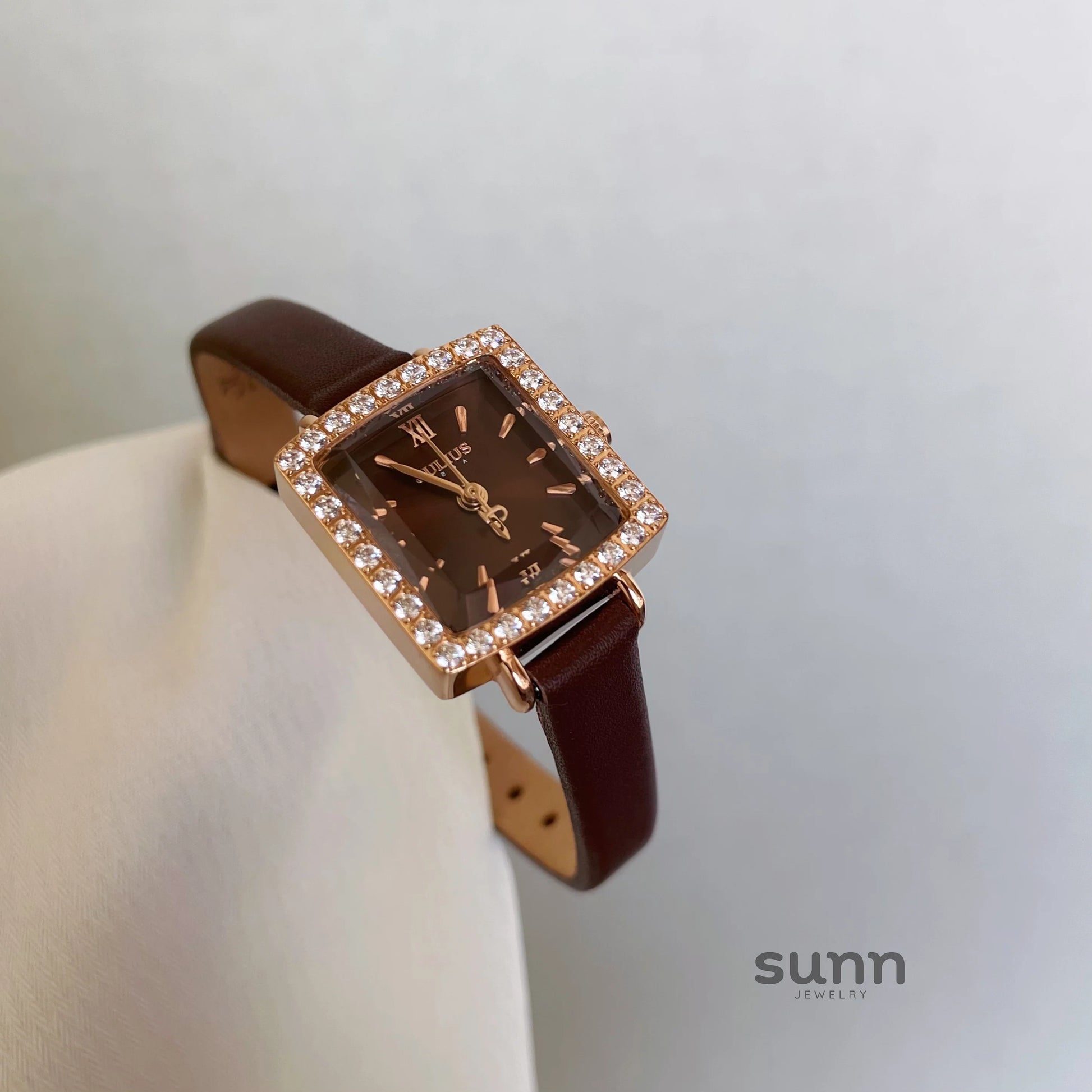 Ameliah Square Rhinestone Watch