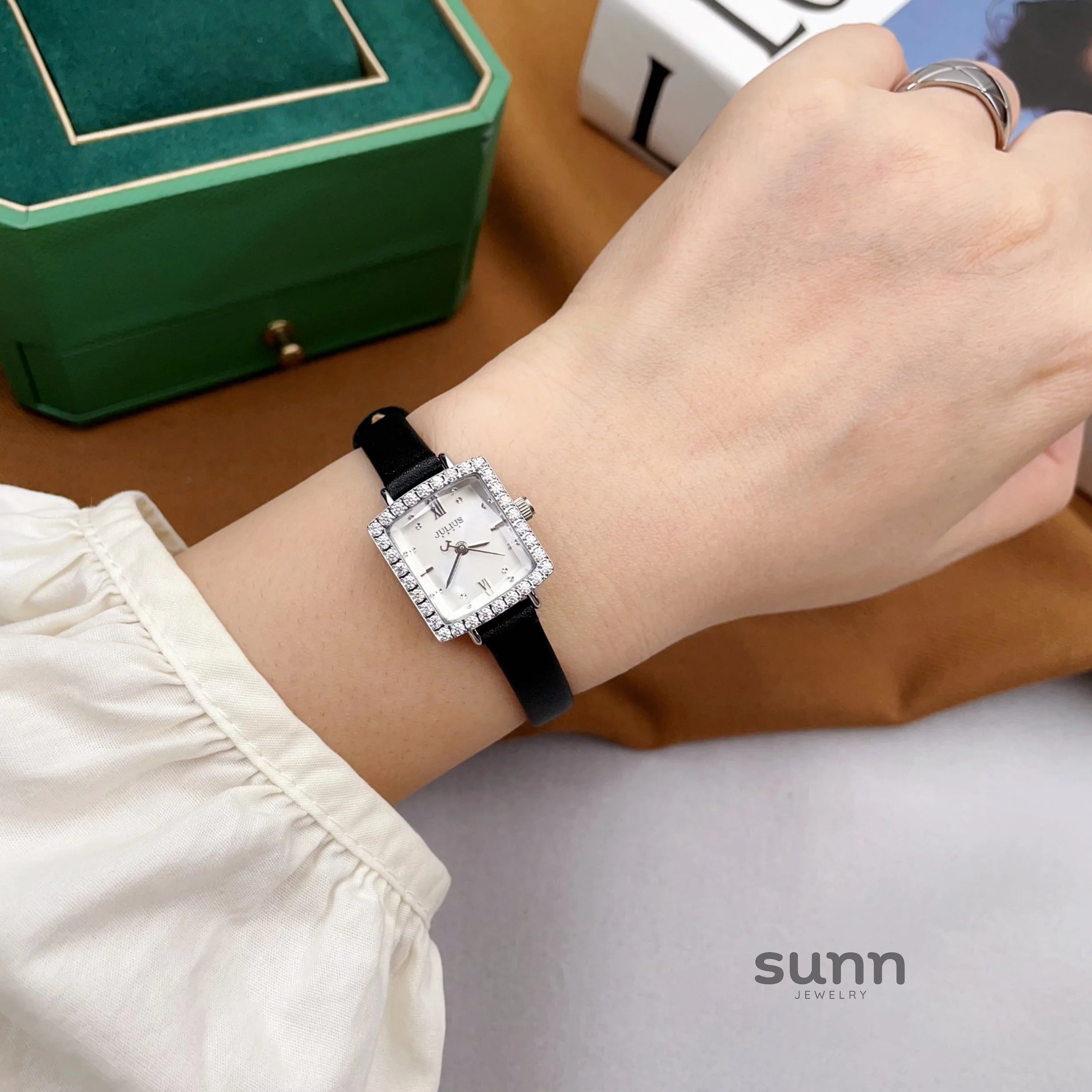 Ameliah Square Rhinestone Watch