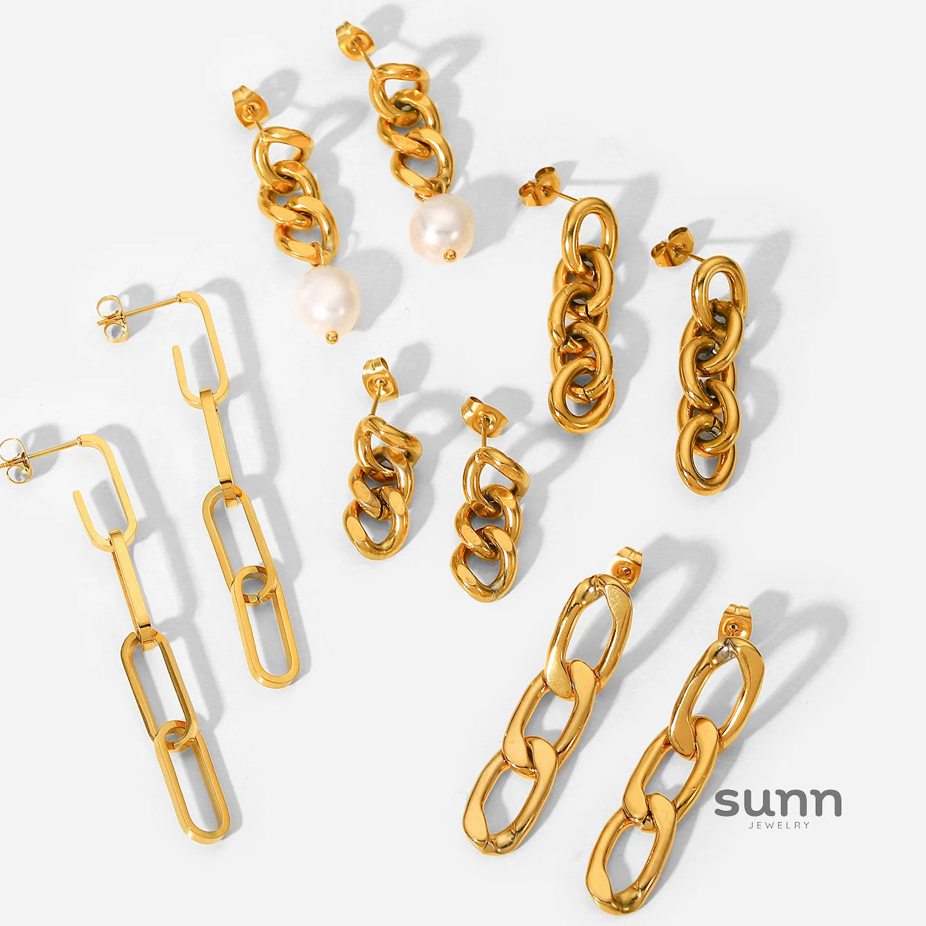 Ameliana Bold Curb Hoops
