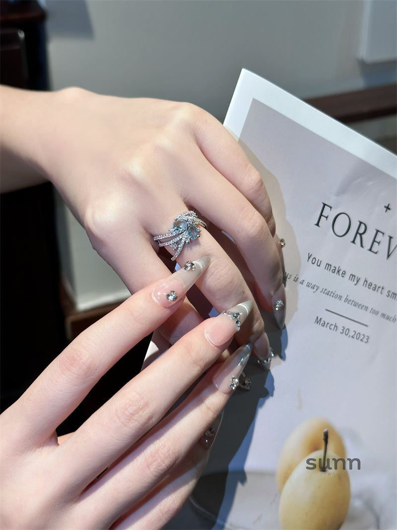 Ameliana Paved Zircon Open Ring [QJ85G72Z]