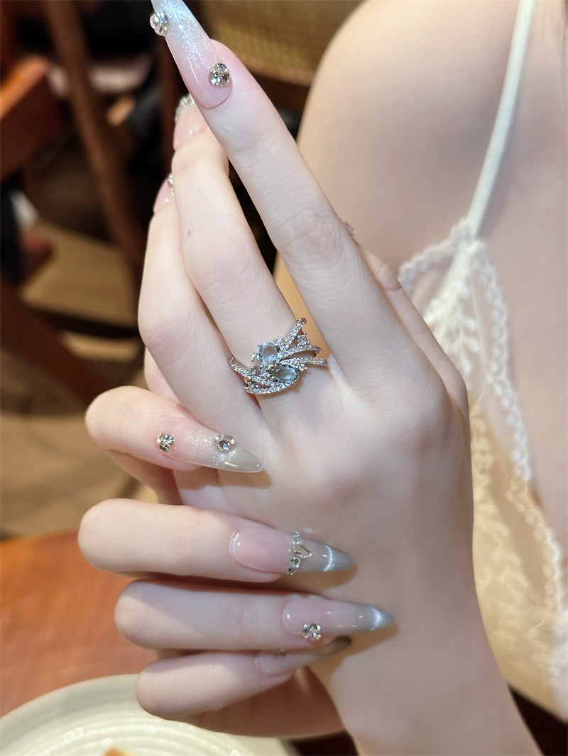 Ameliana Paved Zircon Open Ring [A3BI500C]