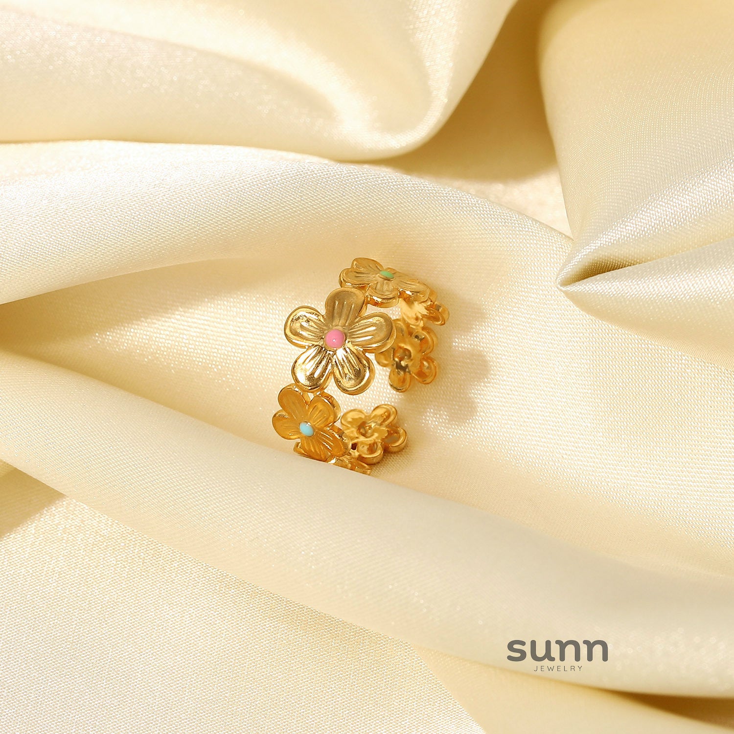 Amellia Enamel Floral Ring [VHHPVFKF]