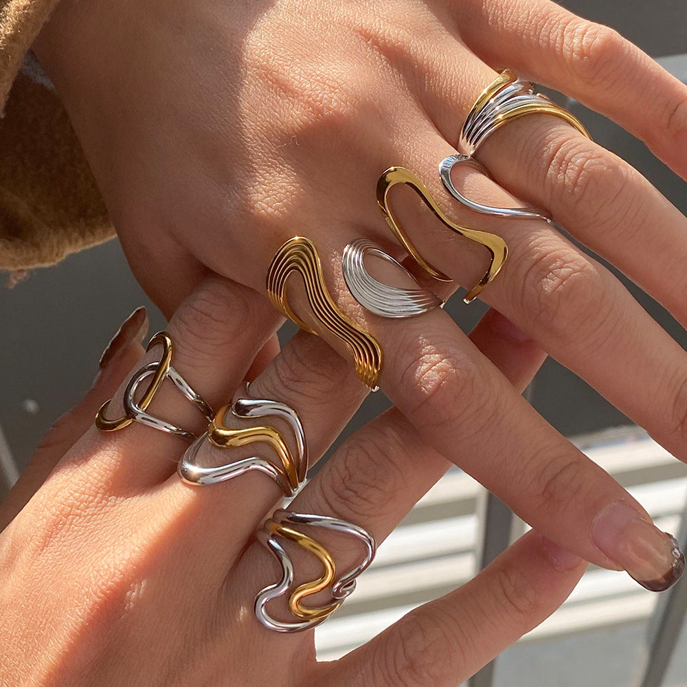 Amellia Modern Band Ring [8QSVSZYM]
