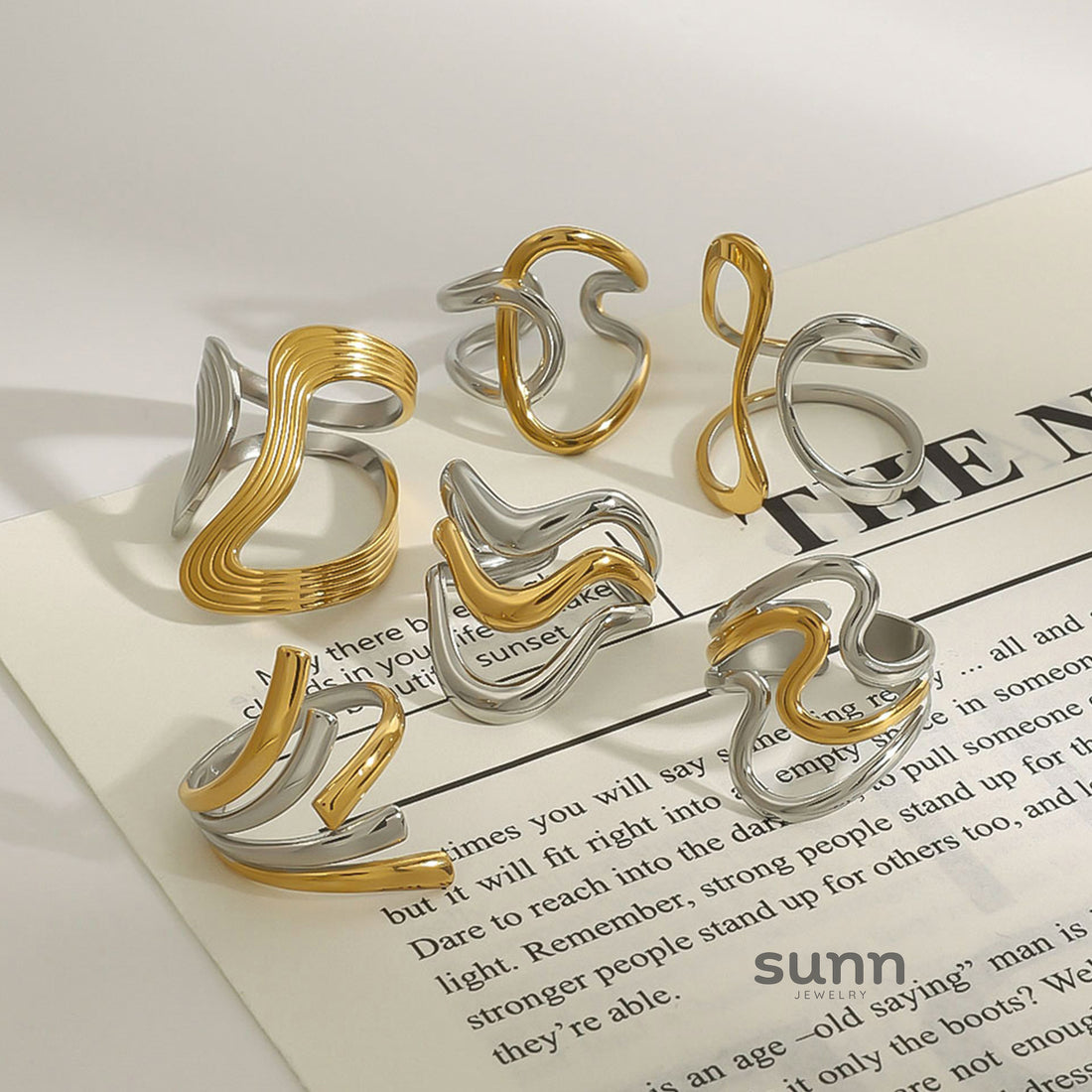 Amellia Modern Band Ring [8QSVSZYM]