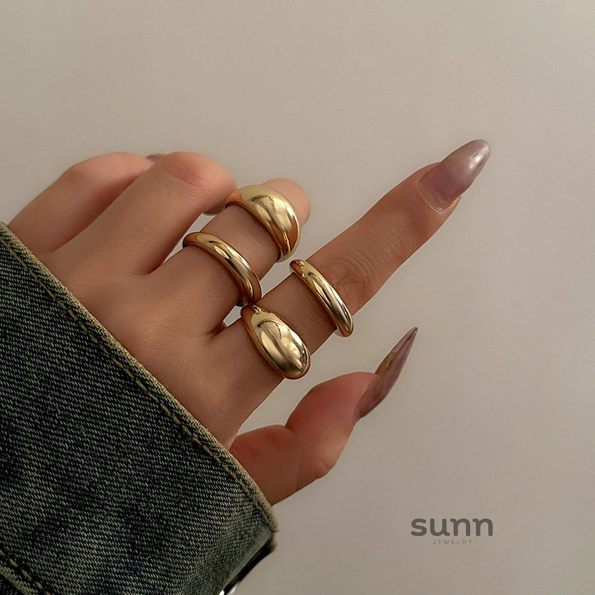 Amena 8-Piece Stacking Ring Set