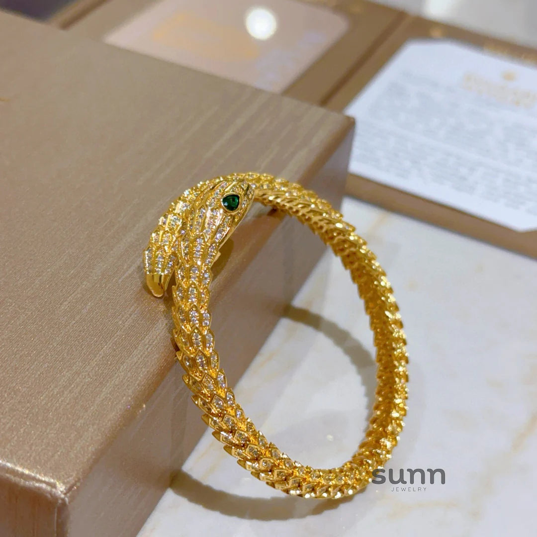 America Diamond Serpent Bracelet