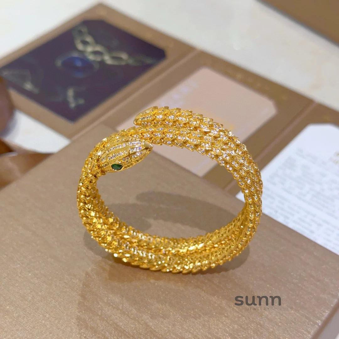 America Diamond Serpent Bracelet