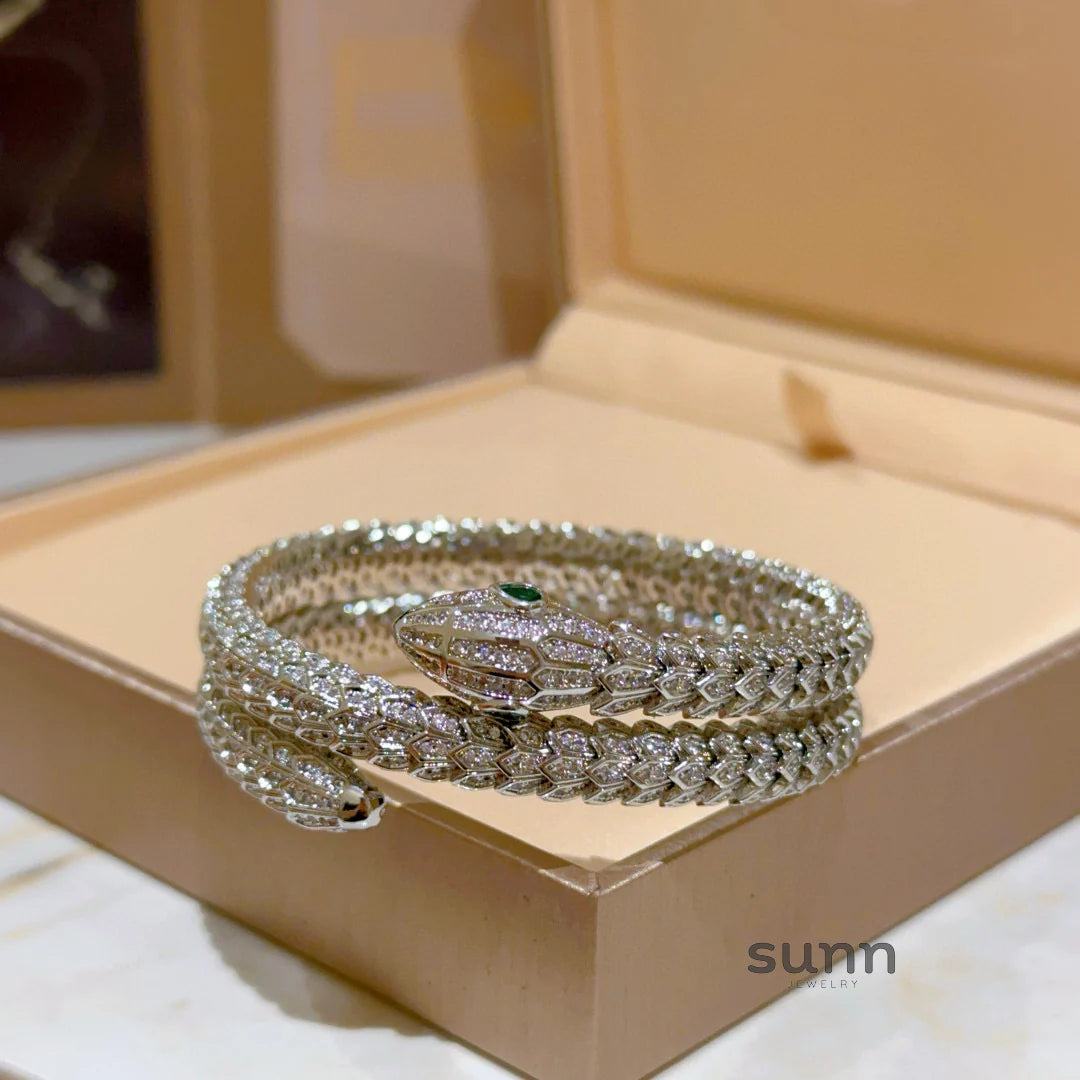 America Diamond Serpent Bracelet