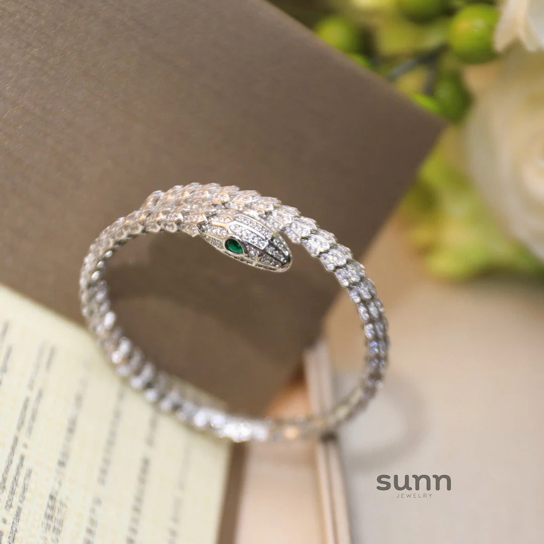America Diamond Serpent Bracelet