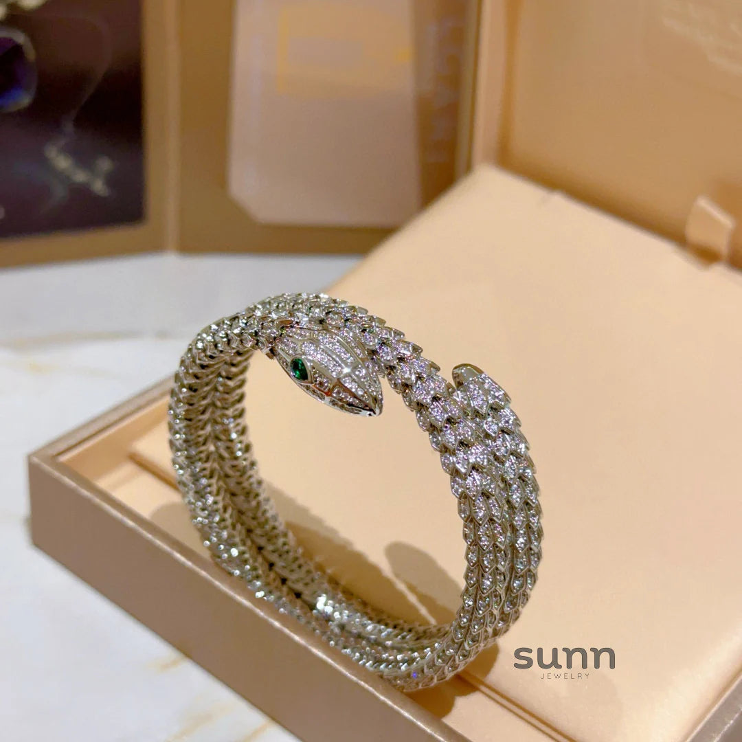 America Diamond Serpent Bracelet