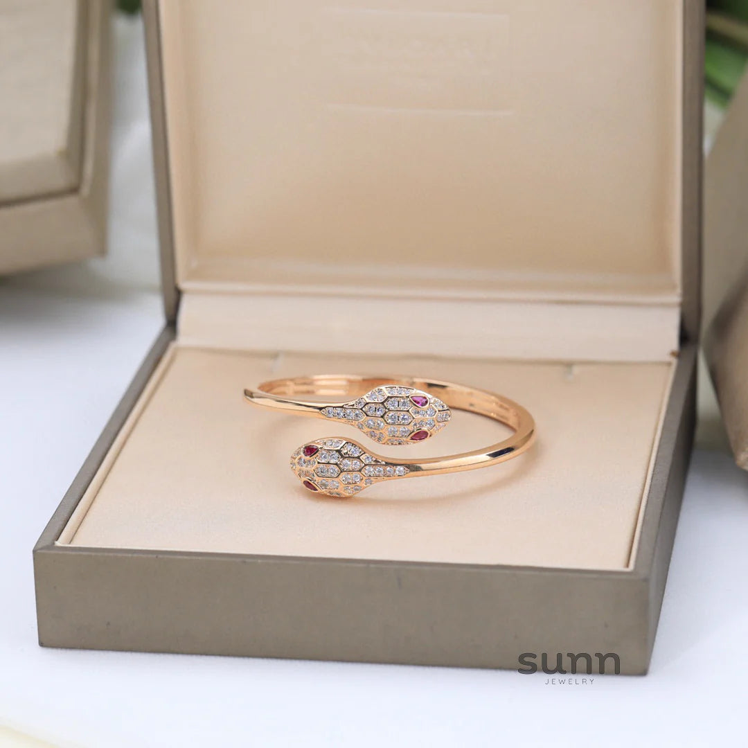 America Diamond Serpent Bracelet