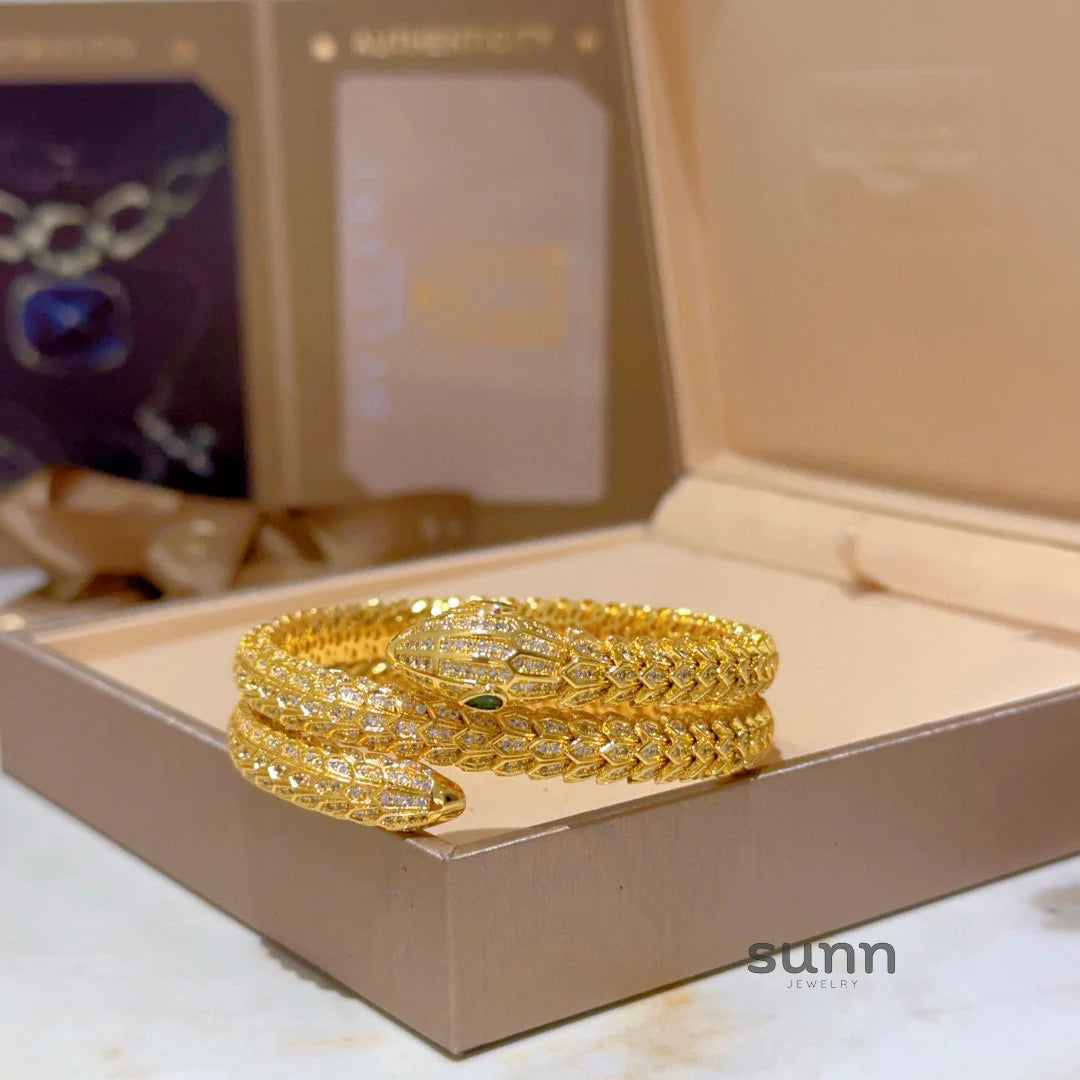 America Diamond Serpent Bracelet