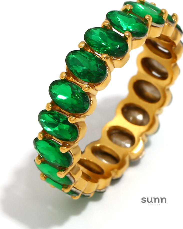 Amilah Zircon Oval Ring [HNOL5J68]