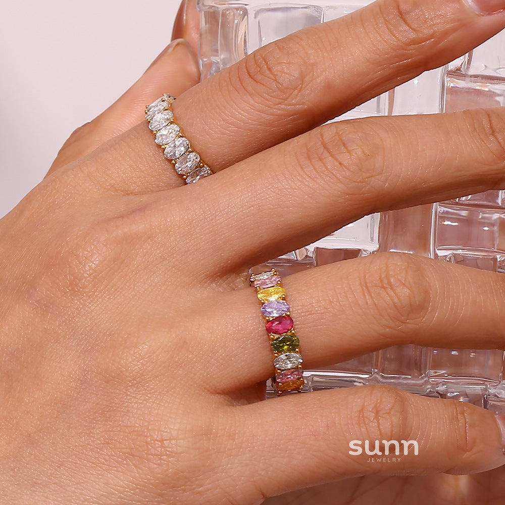 Amilah Zircon Oval Ring [QPWBLOLS]