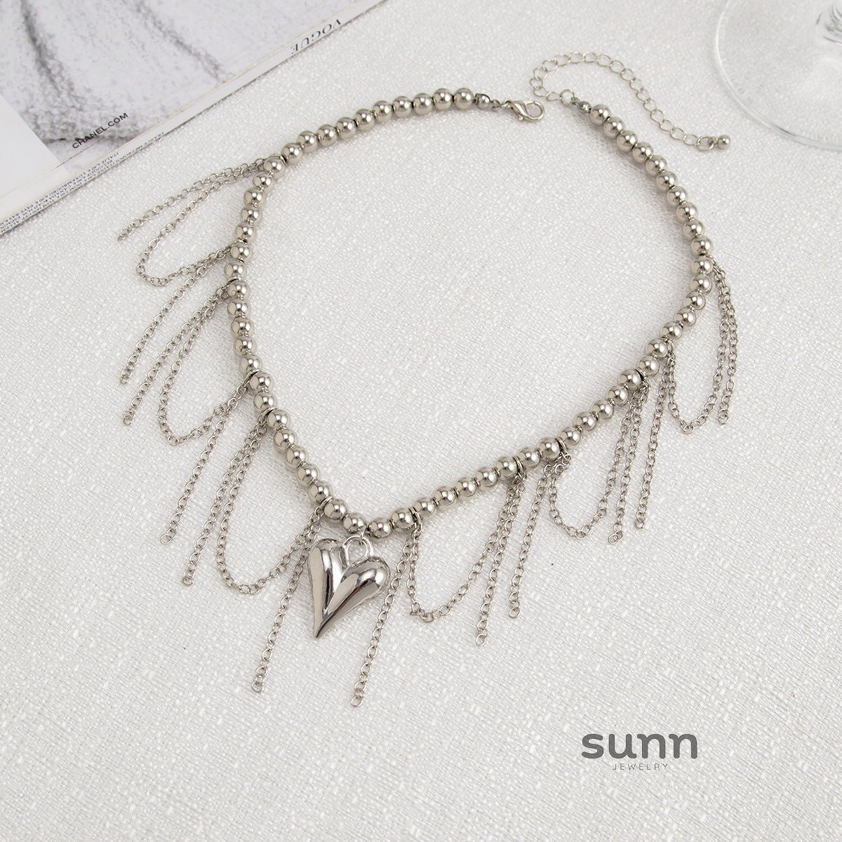 Amilya Layered Charm Necklace [KW7RZZXA]