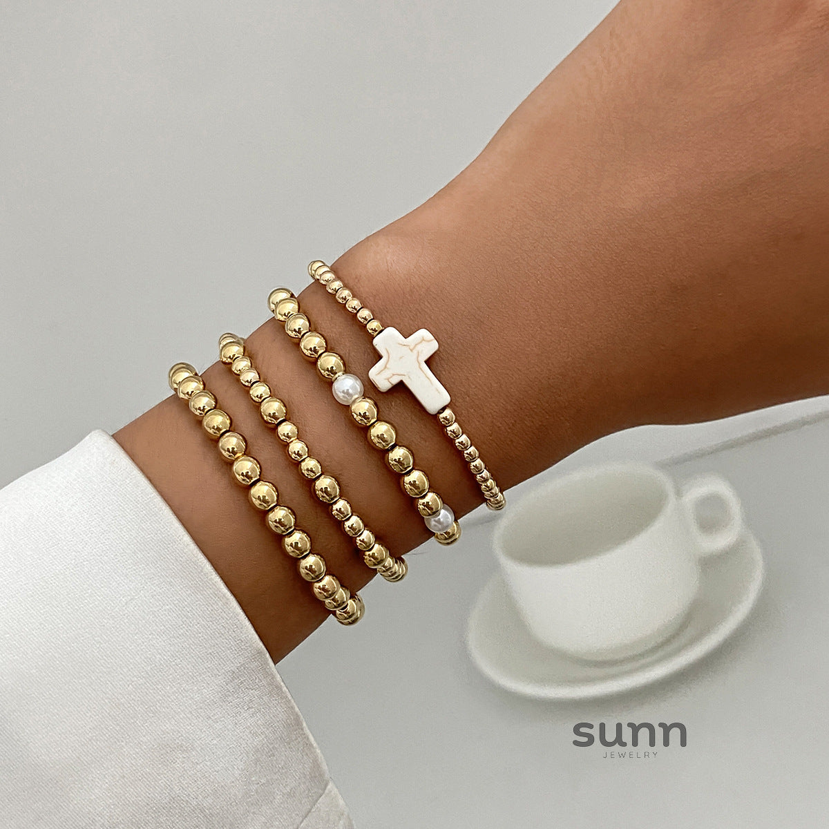 Amina Irregular Beaded Bracelet Set [4QQL69Y1]