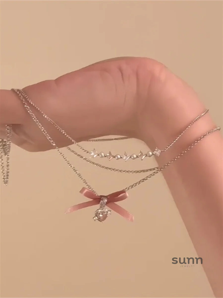 Aminata Delicate Bow Necklace