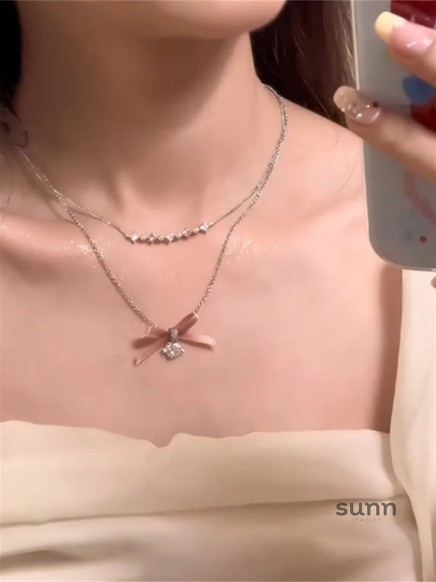 Aminata Delicate Bow Necklace