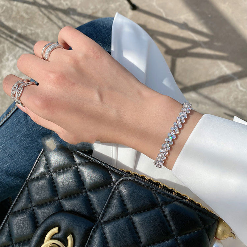 Aminata Sparkling Heart Bracelet [A343B232]