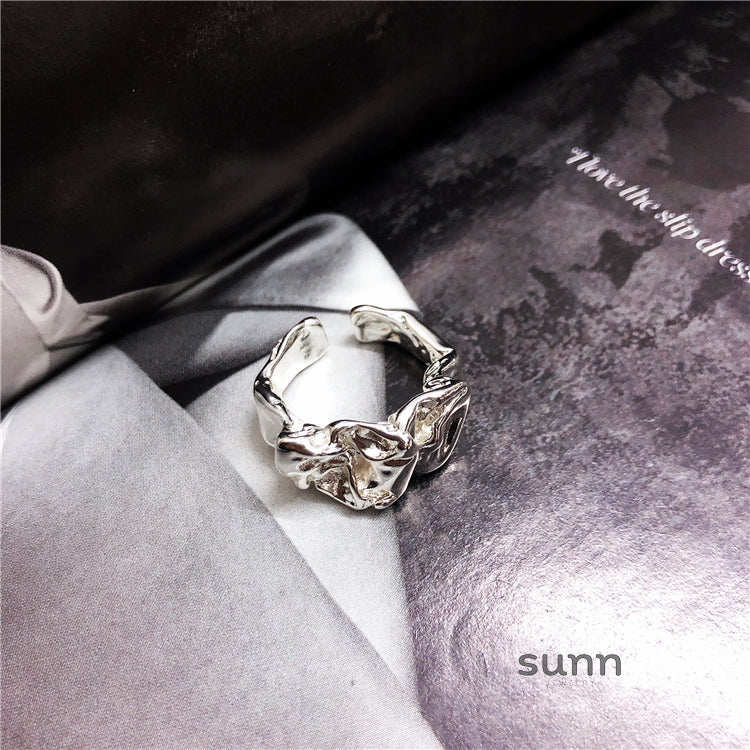 Amiracle Sculpted Open Ring
