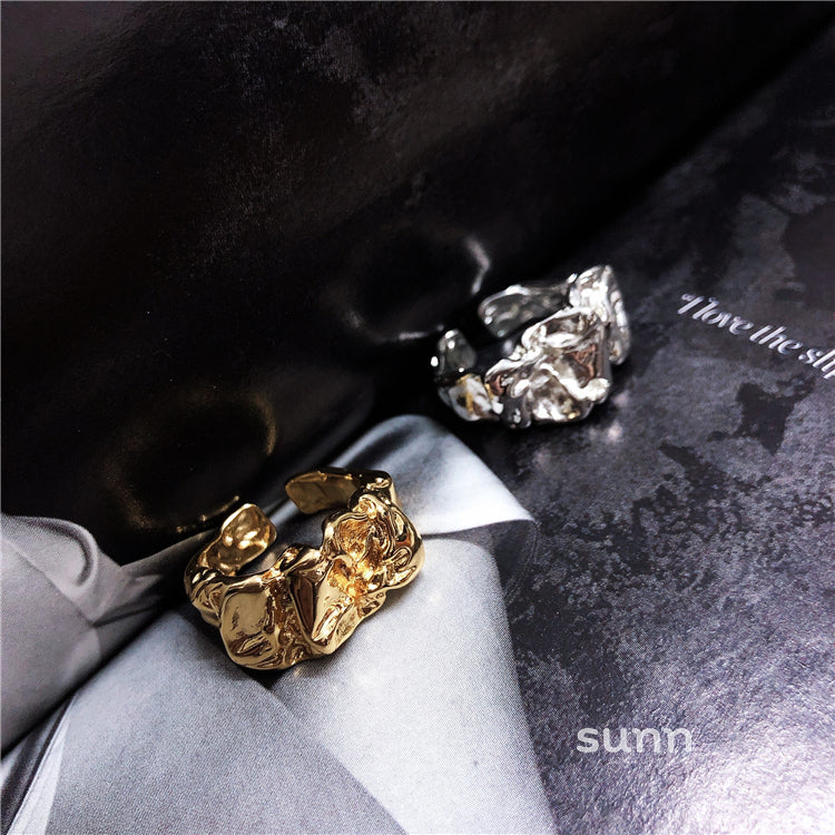 Amiracle Sculpted Open Ring