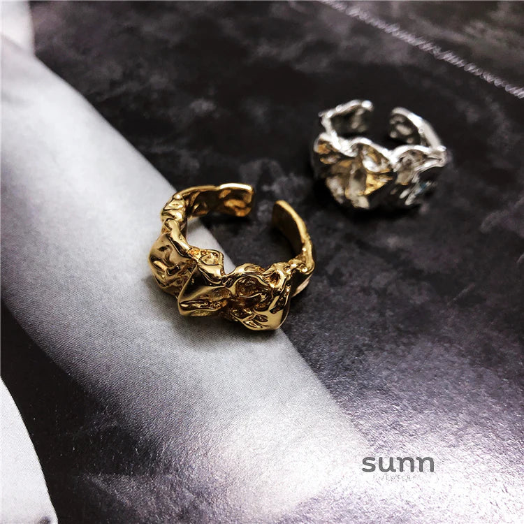 Amiracle Sculpted Open Ring